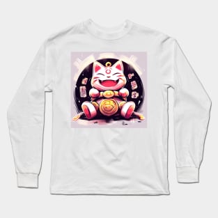 Coin Lucky Fairy Cat Long Sleeve T-Shirt